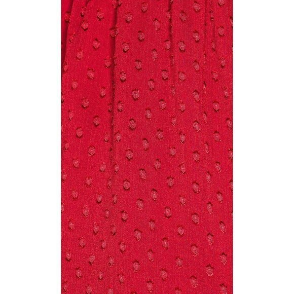 Tularosa Claudia Long Sleeve Romper in Deep Red XXSmall New - Picture 7 of 12